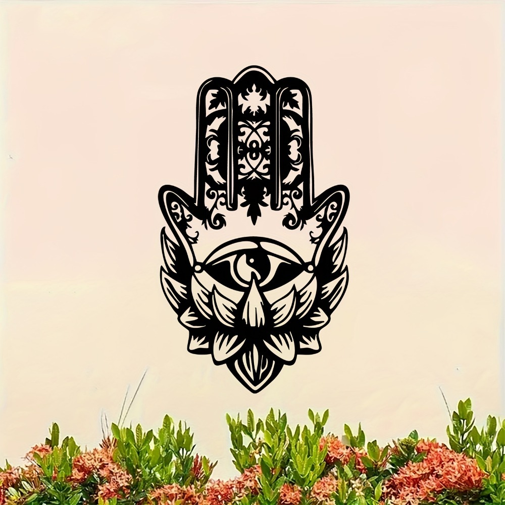 Wall Art - CIFBUY Hamsa Eli Nazar Boncuğu Metal