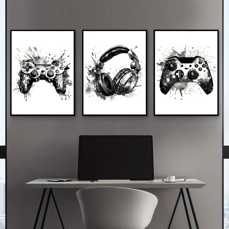 Abstract Canvas Set - 3 adet çerçevesiz kanvas tablo 3