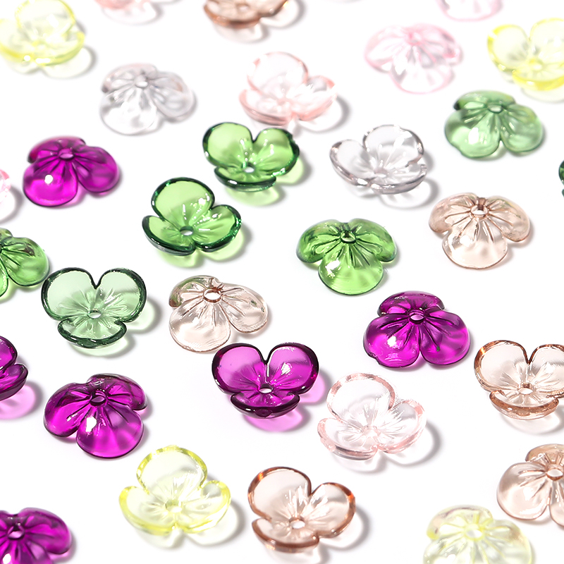Vase Decor - 20 adet/grup Şeffaf Reçine Petal Boncuk