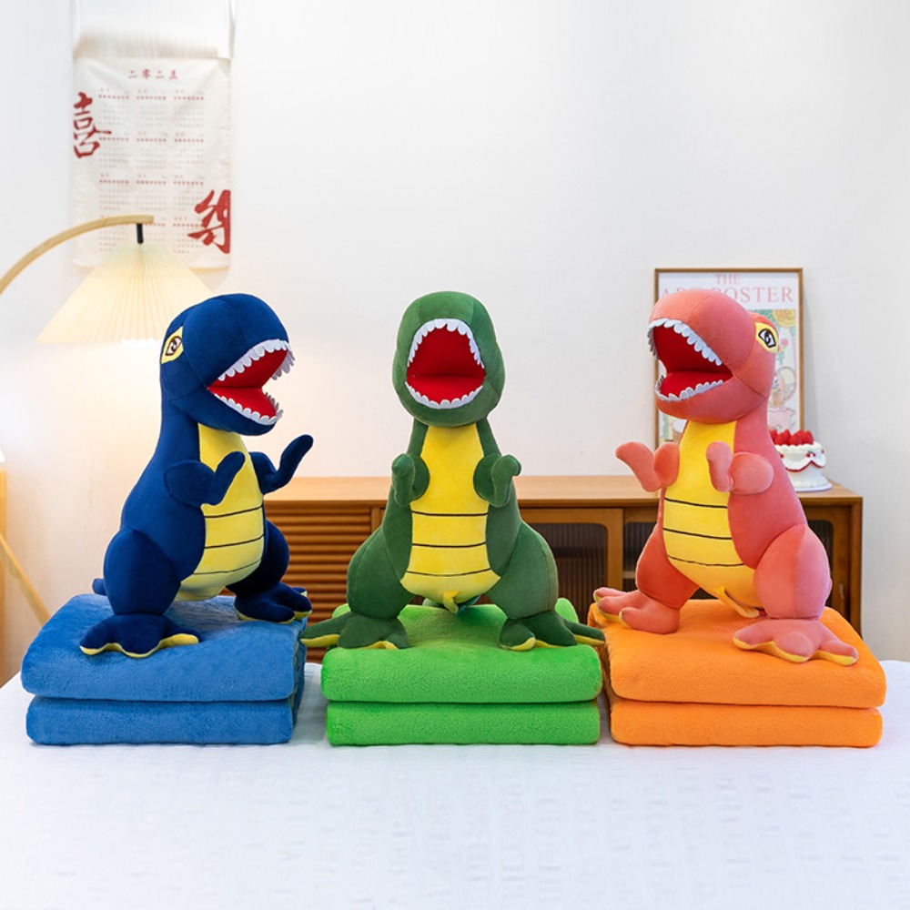 Throw Pillow - Karikatür 2-in-1 yastık battaniye ofis için