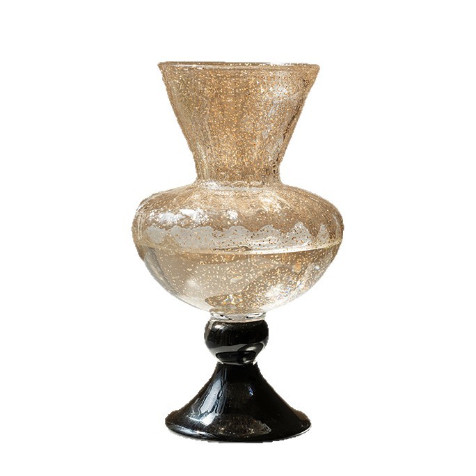 Vase Decor - Fransız antik cam vazo süsü, oturma