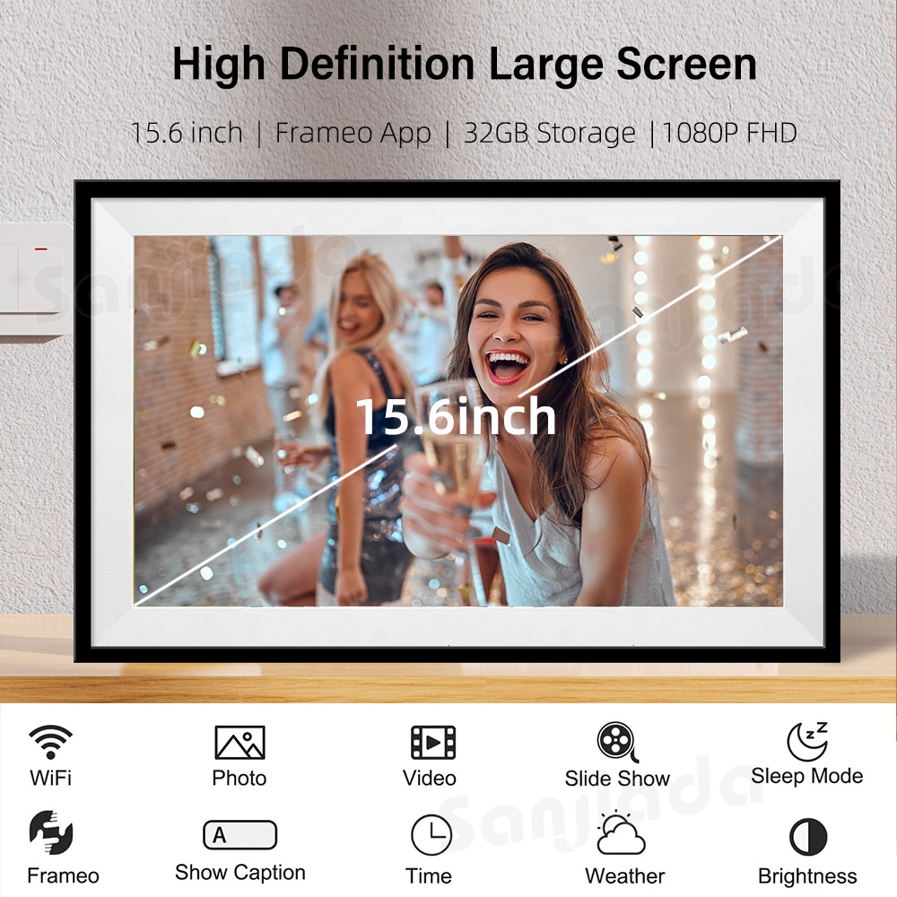 Picture Frame - 32GB Geniş Boyutlu Dijital Fotoğraf Çerçevesi