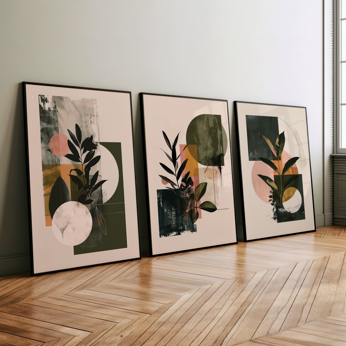 3'lü Set Boho Geometrik Soyut  - Abstract Canvas Set incelemesi ve fiyatı