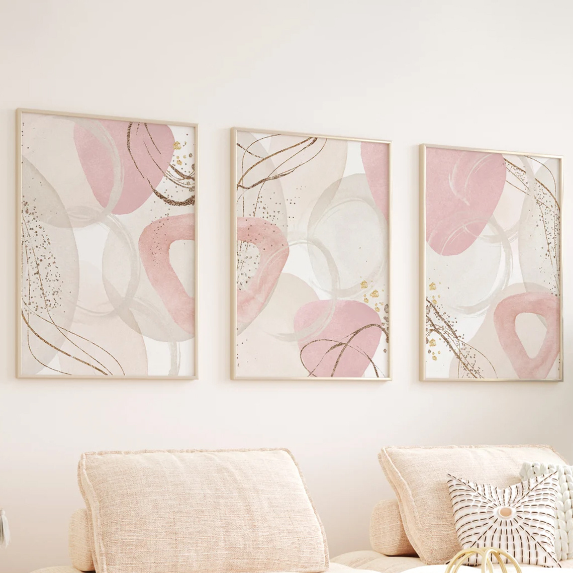 3 Parçalı Set Duvar Sanatı Pem - Abstract Canvas Set incelemesi ve fiyatı