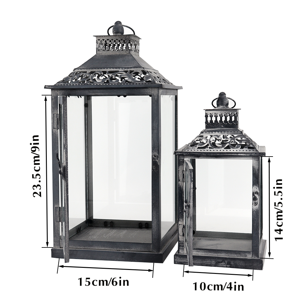 İki Adet Antik Gri Metal Vinta - Candle Holder Decor incelemesi ve fiyatı