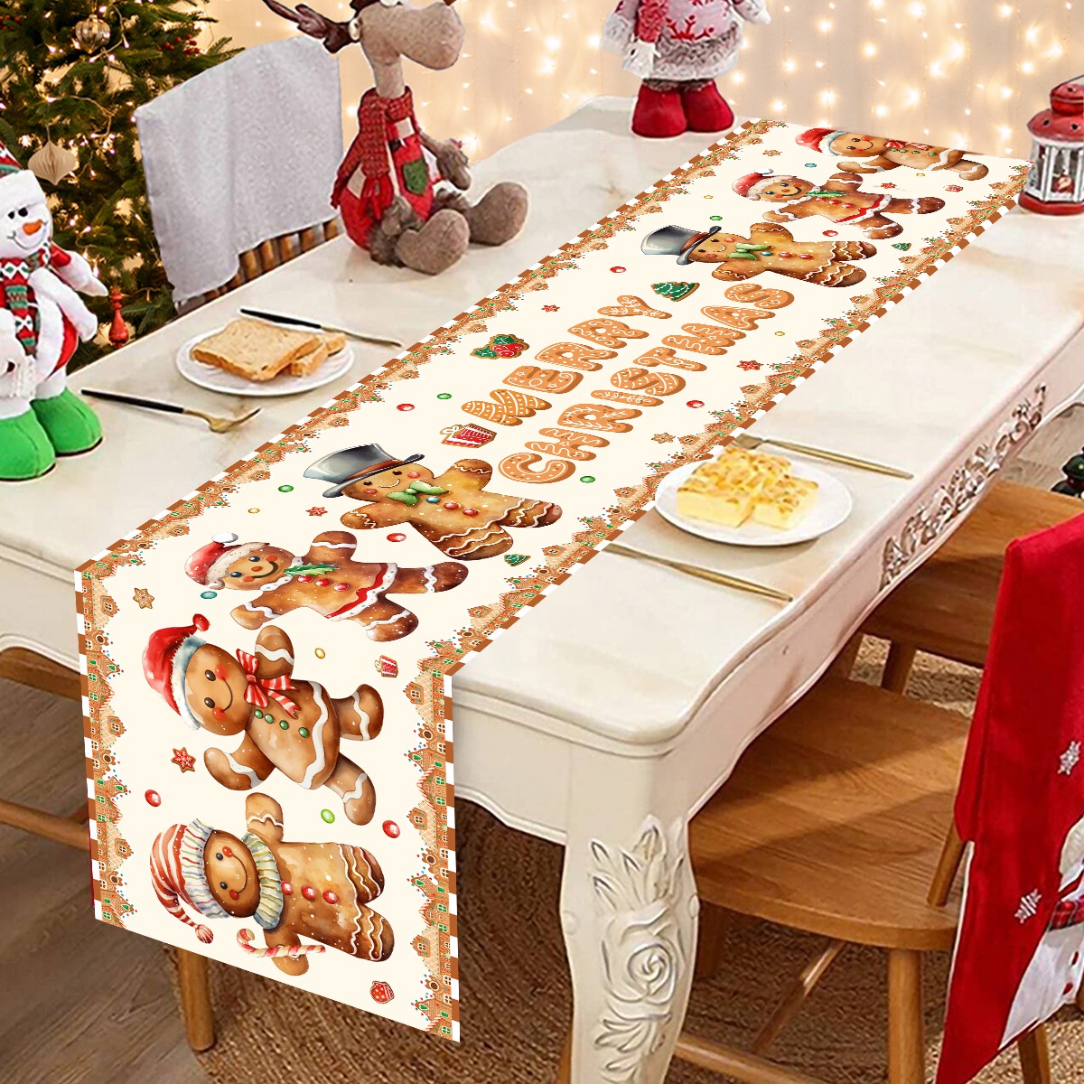 Noel Noel Baba Polyester Masa  - Table Runner incelemesi ve fiyatı
