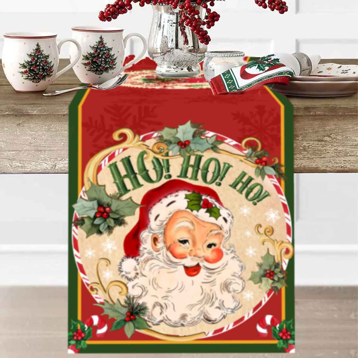 Noel Noel Baba Polyester Masa  - Table Runner incelemesi ve fiyatı