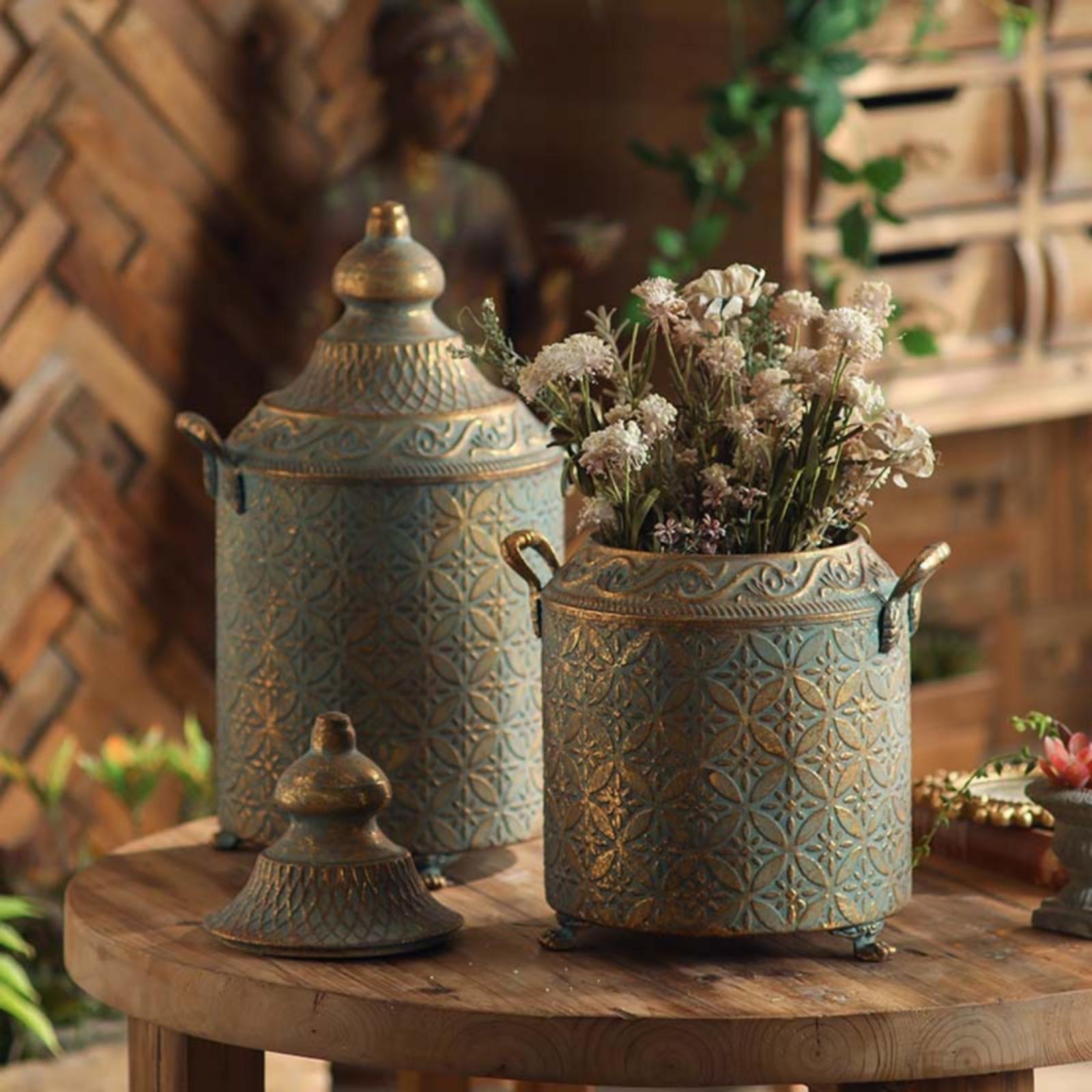 Patina Kaplamalı Metal Dekorat - Vase Decor incelemesi ve fiyatı
