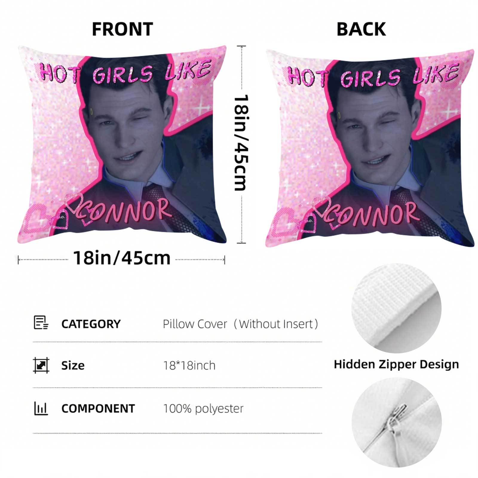1 adet CONNOR SO HOT Pembe Kom - Throw Pillow incelemesi ve fiyatı