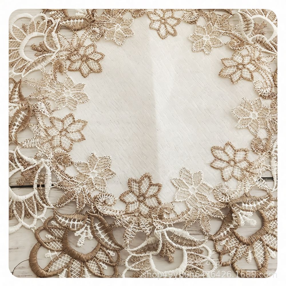 Zarif Yuvarlak Dantel Desenli  - Table Runner incelemesi ve fiyatı