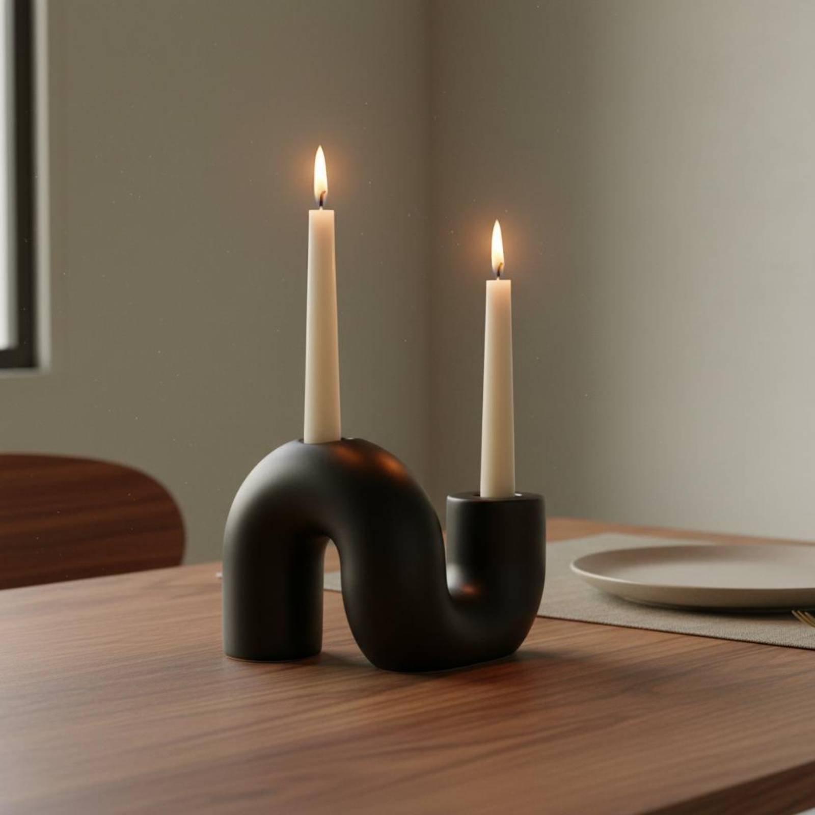 Dalgalı Seramik Mumluk Minimal - Candle Holder Decor incelemesi ve fiyatı