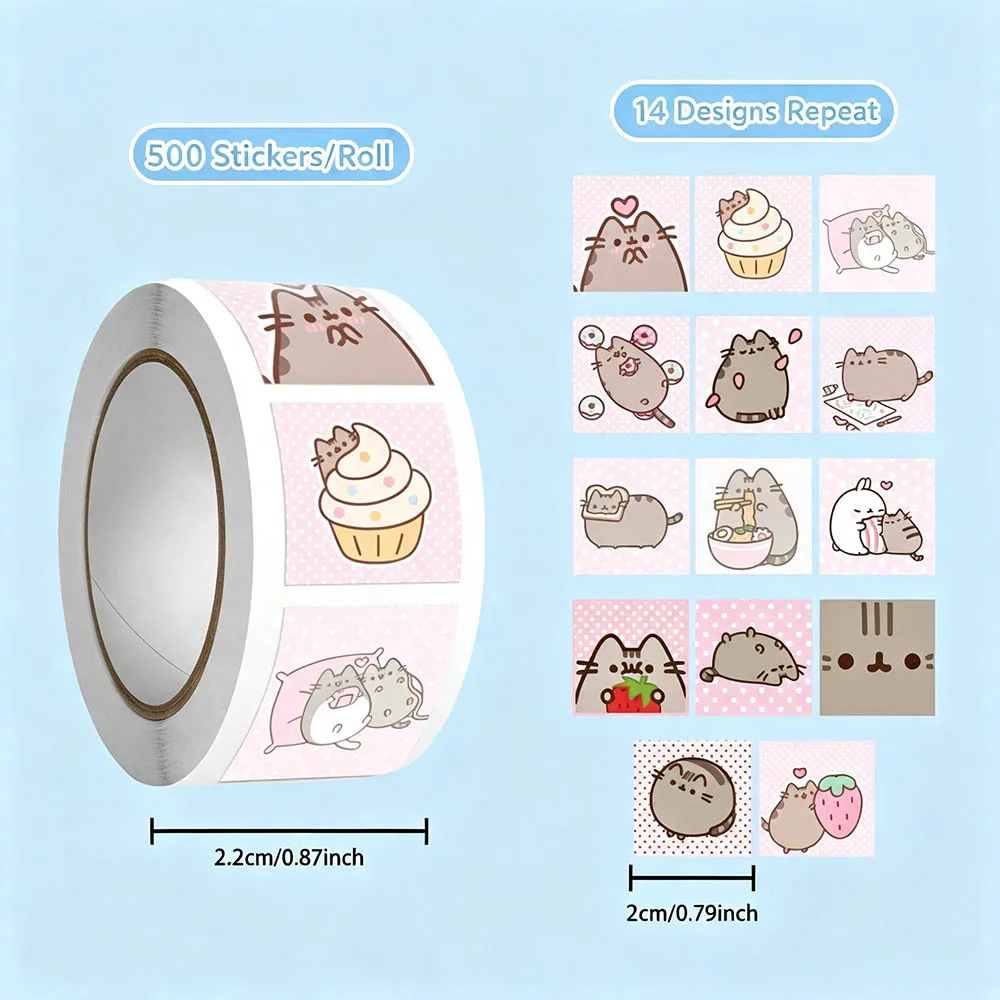 Hou 500 adet Pusheen Karikatür - Wall Sticker incelemesi ve fiyatı