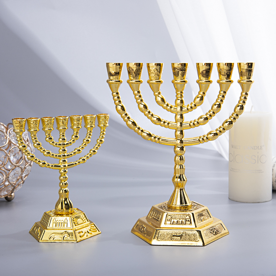 7 Kollu Menora Yahudi Ev Dekor - Candle Holder Decor incelemesi ve fiyatı