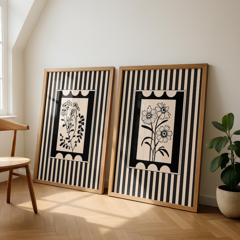 2 adet/set Bohem Tarzı Bitki S - Abstract Canvas Set incelemesi ve fiyatı