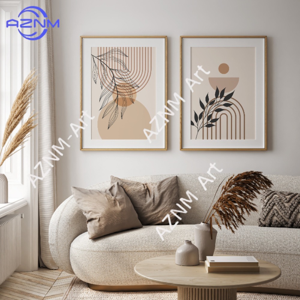1/2 Adet Yeşil Botanik Duvar S - Abstract Canvas Set incelemesi ve fiyatı